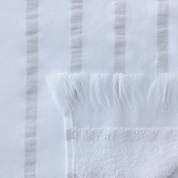 Hammam Towel - Sand Beige Stripes - Lightweight. Versatile. Effortlessly Elegant.