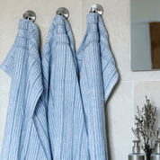Guest Towel - Set of 2 pcs - Powder Blue Stripes