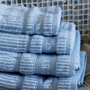 Hand Towel - Set of 2 pcs - Powder Blue Stripes