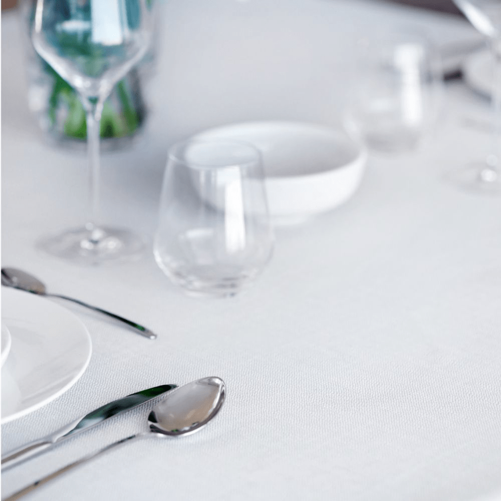 Table cloth - Pearl White Elegant Scandinavian Design