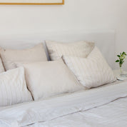 Duvet Set - Sand Beige Stripes - 140x200+50x70