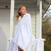 Hammam Duo - Powder Blue and Sand Beige Stripes