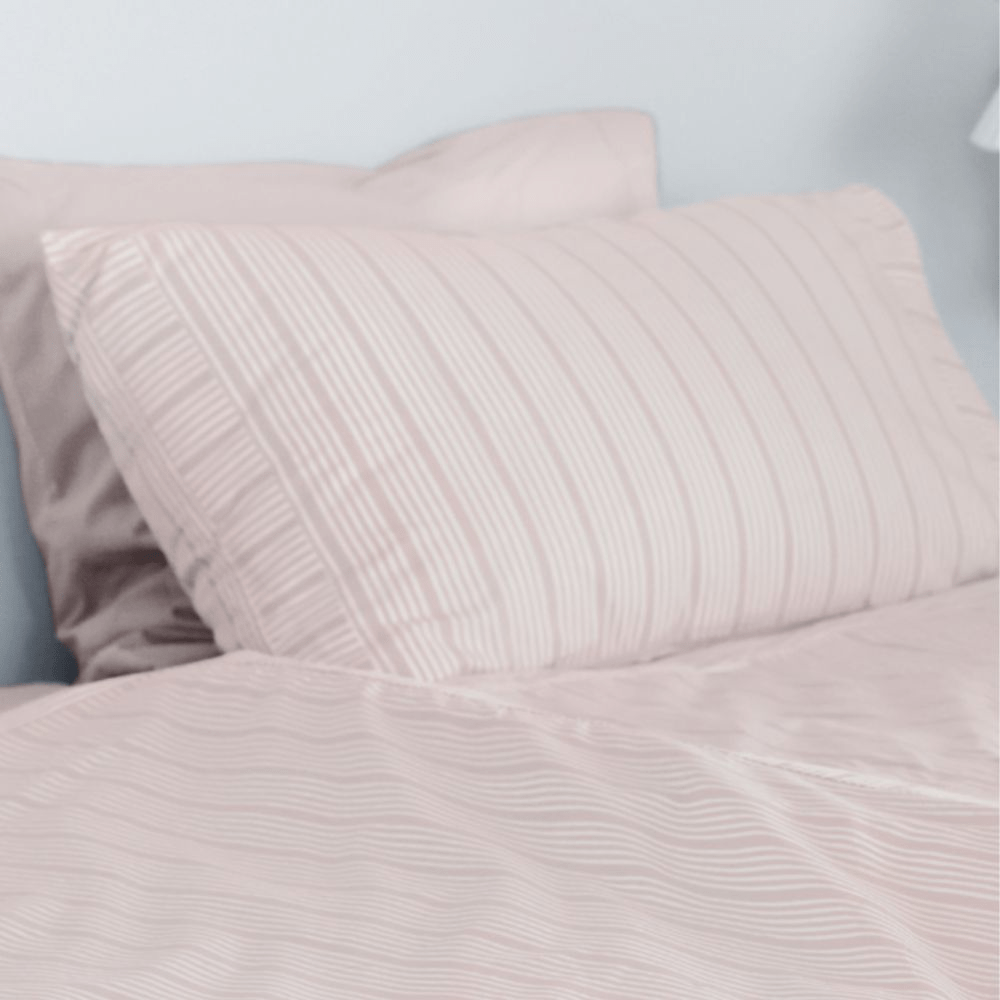 Pillow case - Powder Rose Stripes - 50x70