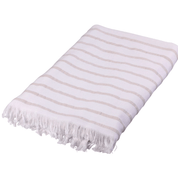 Hammam Towel - Sand Beige Stripes - Lightweight. Versatile. Effortlessly Elegant.