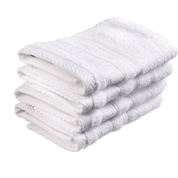 Wash cloth - Set of 4 pcs - White
