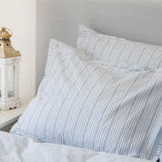 Elevate your sleep with our crisp percale double duvet set – includes duvet cover & pillowcase, expertly crafted from 100% cotton certified by STANDARD 100 by OEKO-TEX®.