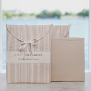 Nordic Sleep Well Set - Sand Beige Stripes - 150×210+50×60
