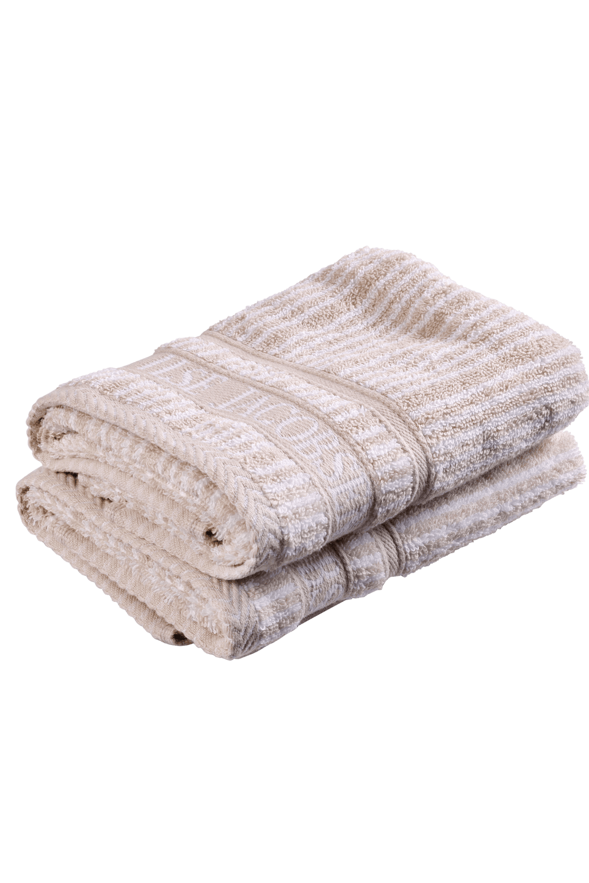 Guest Towel - Sand Beige Strips