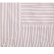 Duvet Set - Sand Beige Stripes