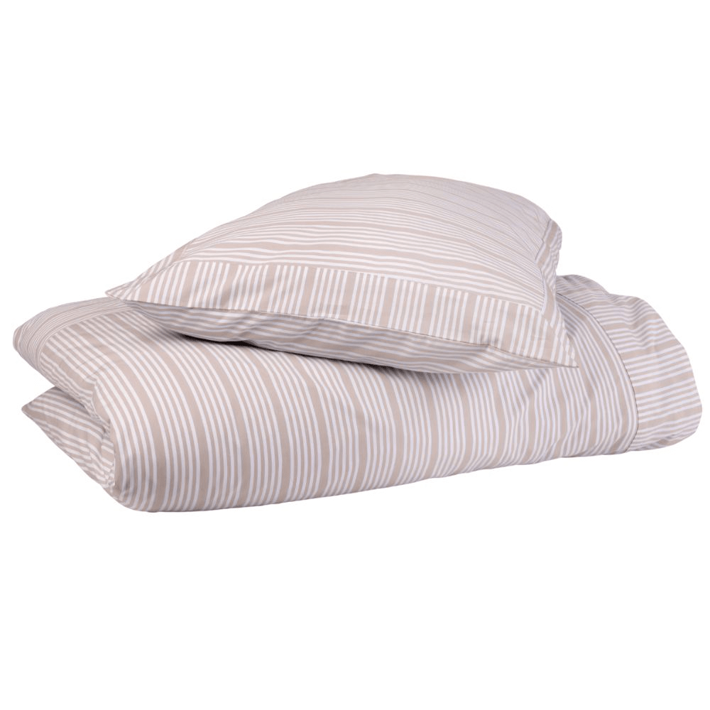 Duvet Set - Sand Beige Stripes