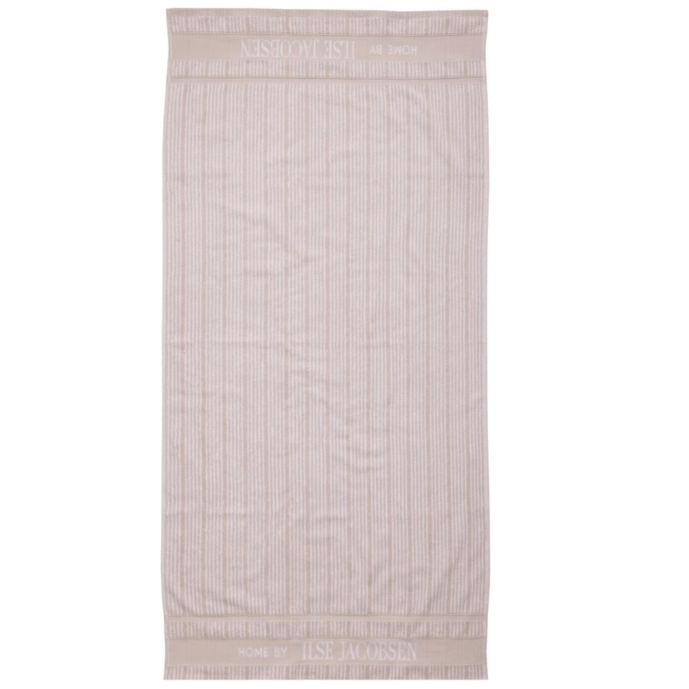 Bath Towel - Sand Beige Stripes
