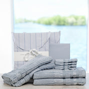 Nordic Wedding Set - Powder Blue Stripes - 140x200+63x60