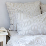 Duvet Set - Sand Beige Stripes - 140x220+50x70
