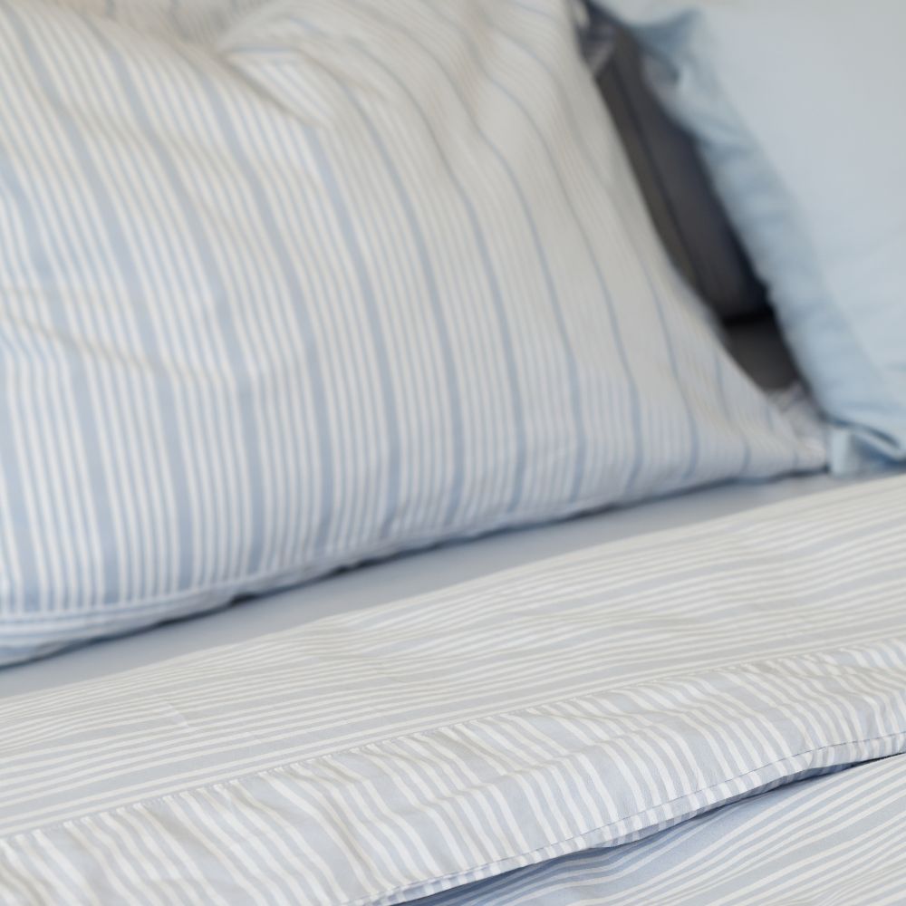 Pillow case - Powder Blue Stripes