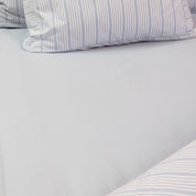 Percale Flat Sheet - Powder Blue - 150x250