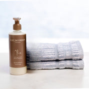 Welcome Ritual - Hand Soap & 2 pack Powder Blue Stripes Guest Towels