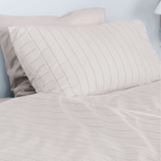 Duvet Set - Sand Beige Stripes