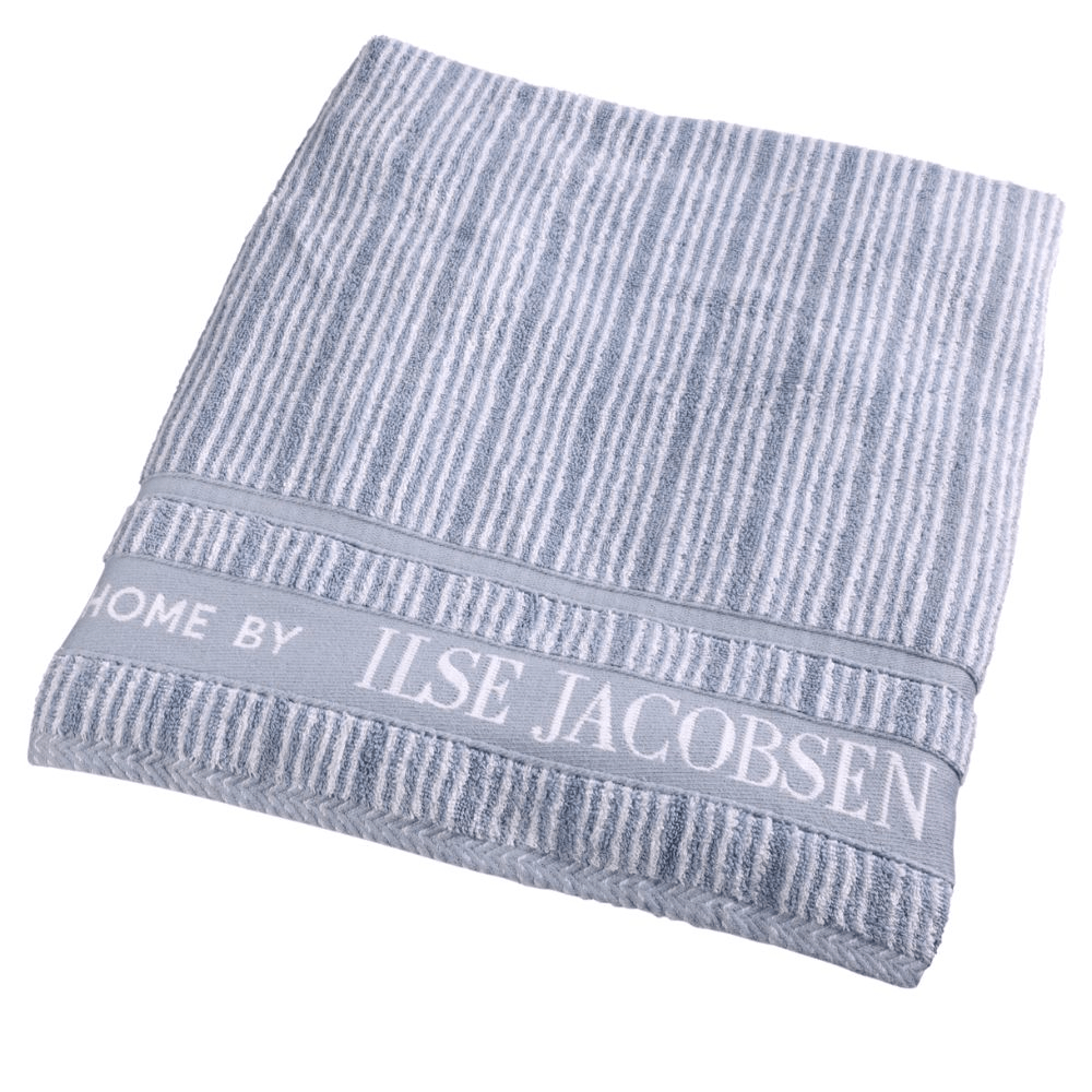 Bath Towel - Powder Blue Strips – Home by Ilse Jacobsen