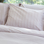 Powder Rose Striped Duvet Set