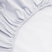 Percale Fitted sheet - Powder Blue - 180x200+40 cm