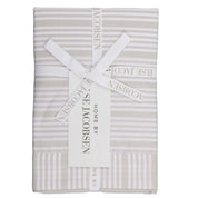 Pillow Case - Sand Beige Stripes - 60x70