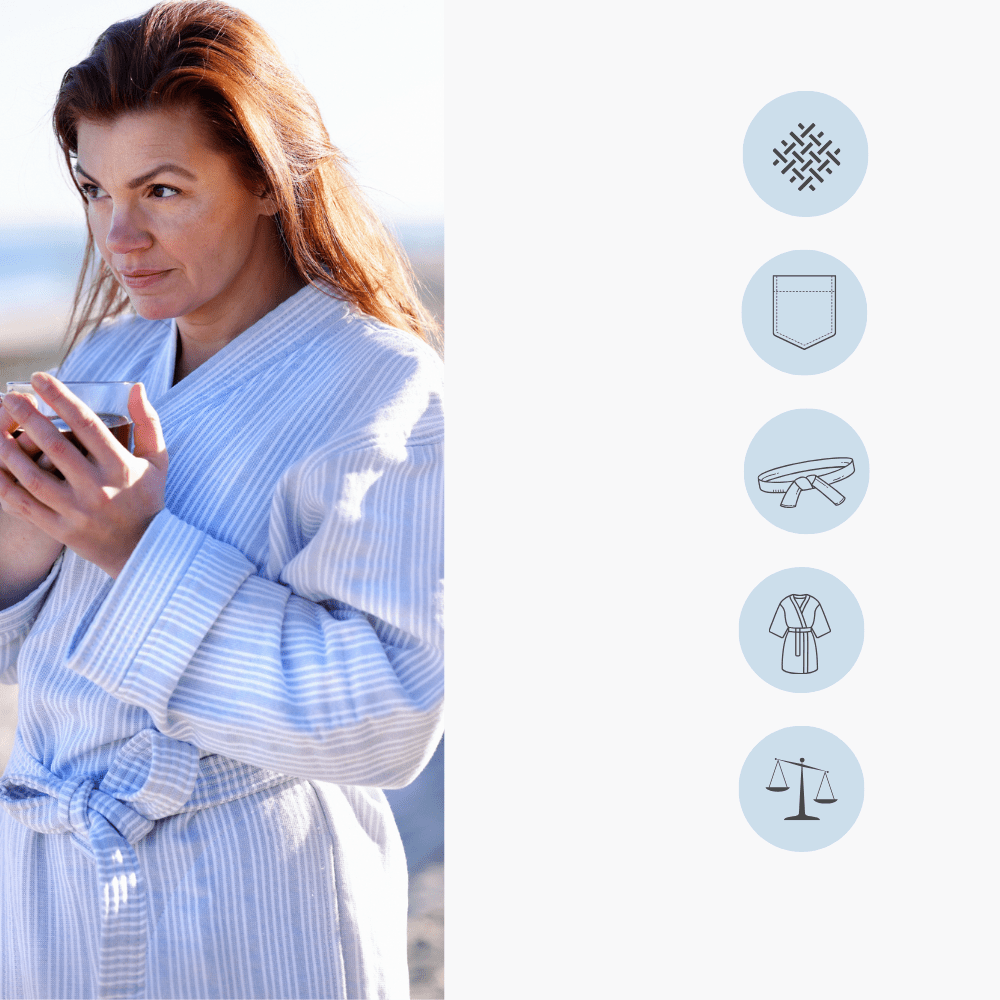 Coastal Haven Gift Set - Powder Blue Stripes - Home by Ilse Jacobsen