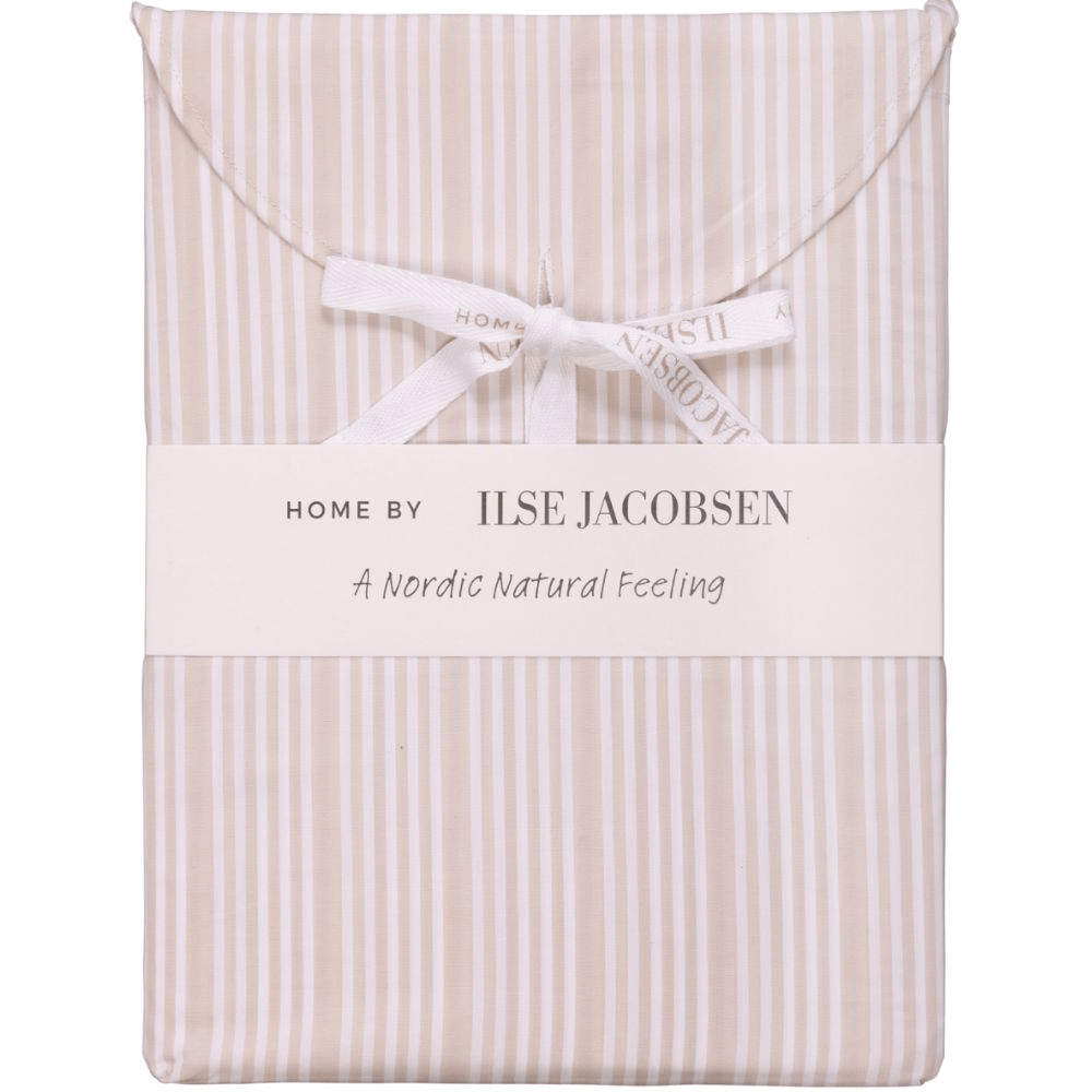Duvet Cover - Sand Beige Stripes - 140x220 - Home by Ilse Jacobsen
