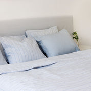 Duvet Set - Powder Blue Stripes - 140x200+50x70 - Home by Ilse Jacobsen