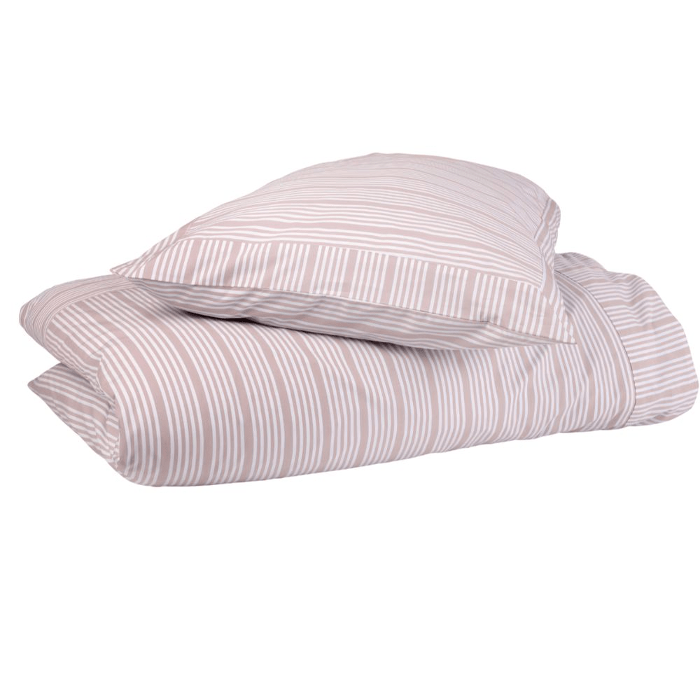 Duvet Set - Powder Rose Stripes - 140x220+50x70 - Home by Ilse Jacobsen