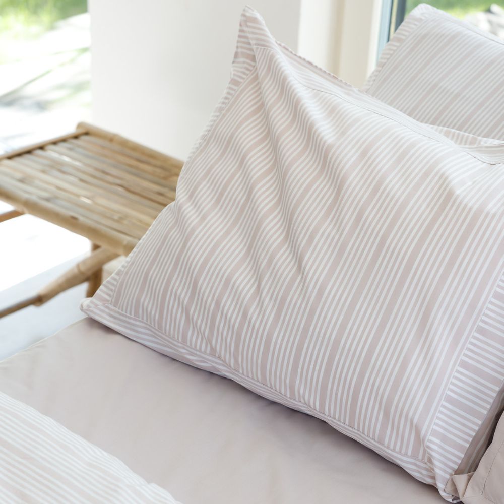 Duvet Set - Powder Rose Stripes - 140x220+50x70 - Home by Ilse Jacobsen
