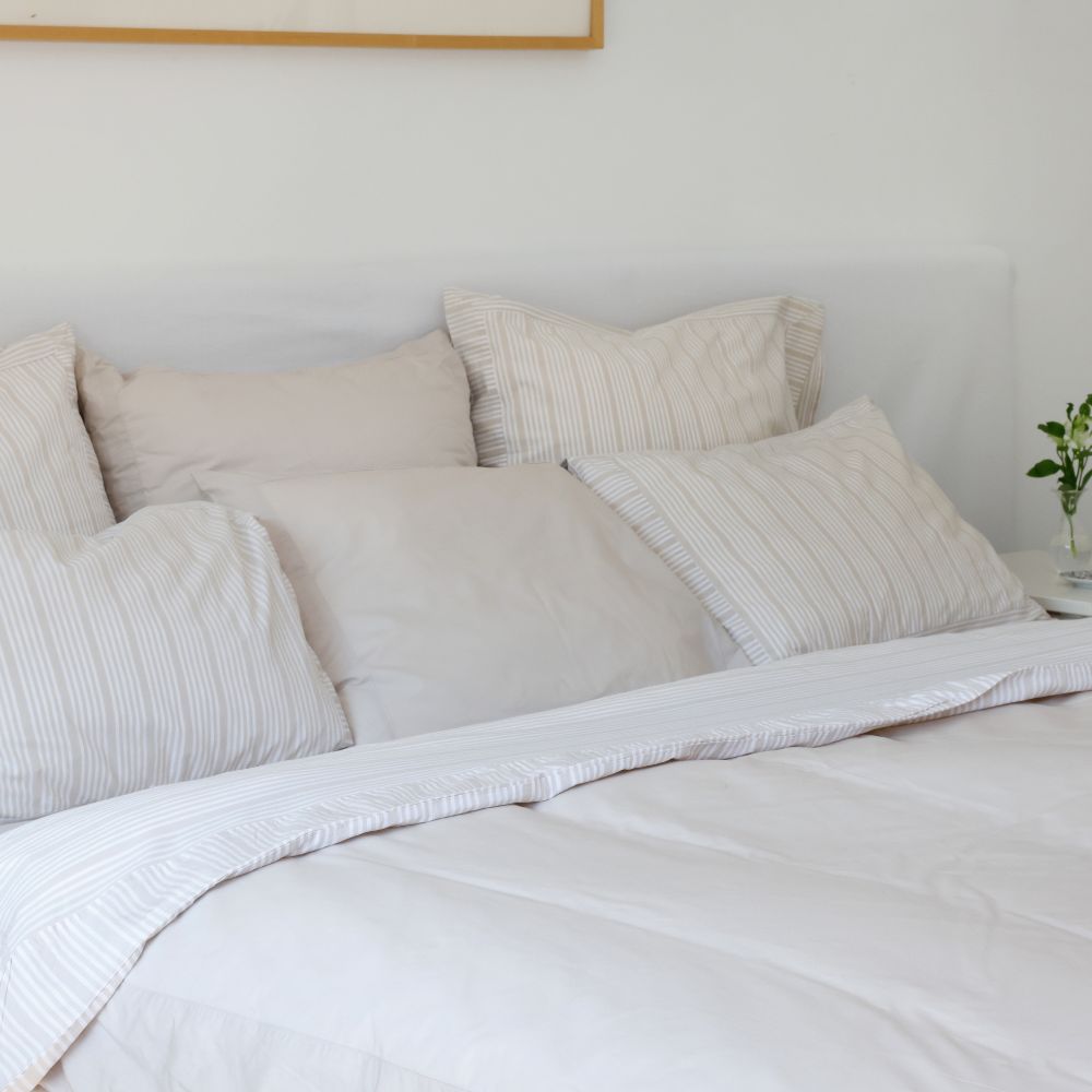 Duvet Set - Sand Beige - 140x200+50x70 - Home by Ilse Jacobsen