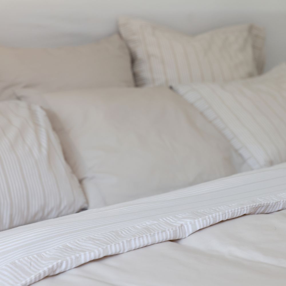 Duvet Set - Sand Beige - 150×210+50×60 - Home by Ilse Jacobsen