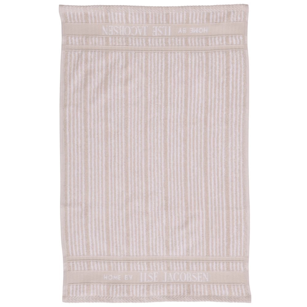 Guest Towel - Set of 2 pcs - Sand Beige Stripes - Home by Ilse Jacobsen