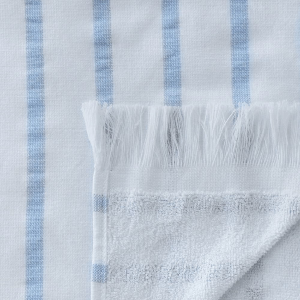 Hammam Towel - Powder Blue Stripes - Home by Ilse Jacobsen