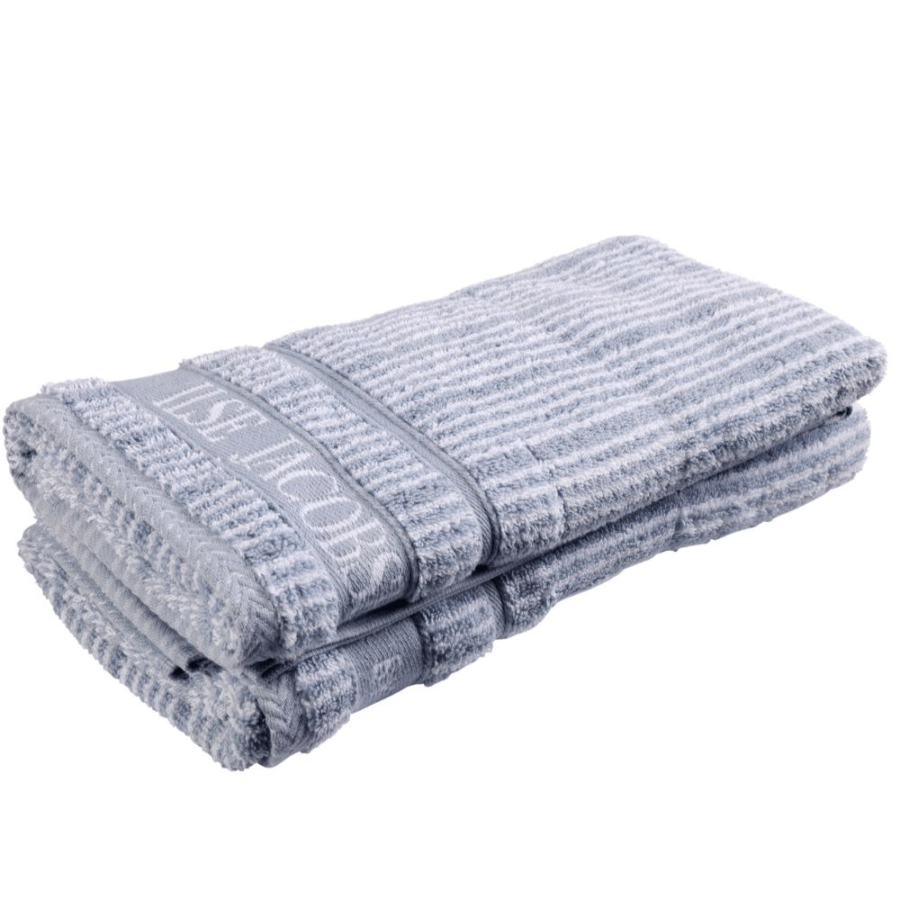 Hand Towel - Set of 2 pcs - Powder Blue Stripes - Home by Ilse Jacobsen