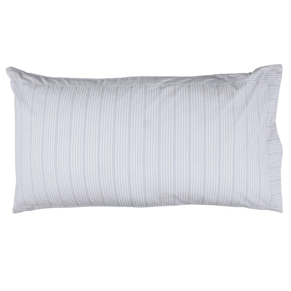 Hotel Pillow Case in Percale - Powder Blue Stripes - 50x90 - Home by Ilse Jacobsen