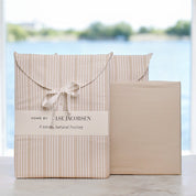 Nordic Sleep Well Set - Sand Beige Stripes - 140×220+63×60 - Home by Ilse Jacobsen