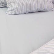 Percale Fitted sheet - Powder Blue - 180x200+15 cm - Home by Ilse Jacobsen