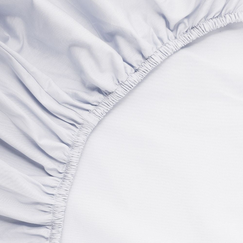 Percale Fitted sheet - Powder Blue - 180x200+40 cm - Home by Ilse Jacobsen