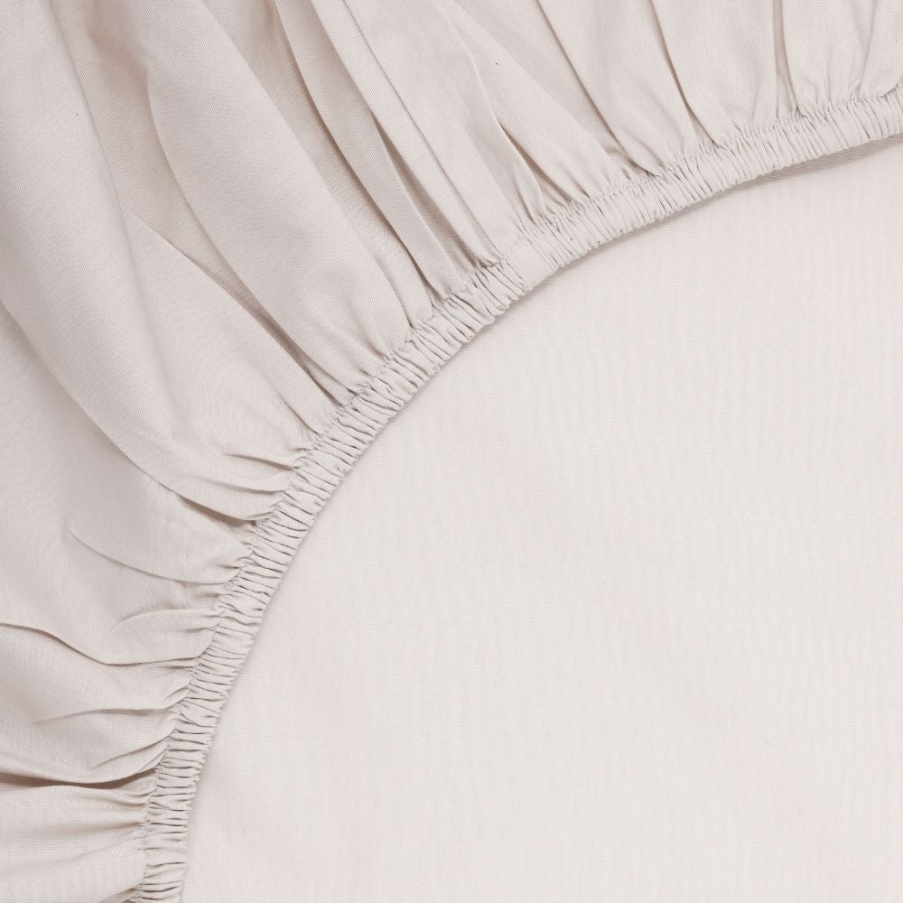 Percale Fitted sheet - Sand Beige - 180x200+40 cm - Home by Ilse Jacobsen