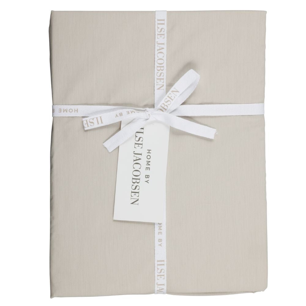 Percale Fitted sheet - Sand Beige - 180x200+40 cm - Home by Ilse Jacobsen