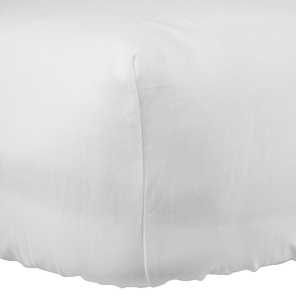Percale Fitted sheet - White - 140x200+40 cm - Home by Ilse Jacobsen