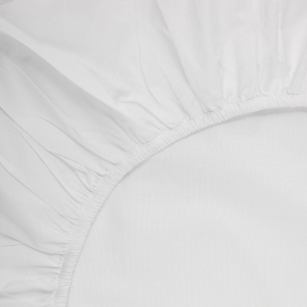 Percale Fitted sheet - White - 180x200+40 cm - Home by Ilse Jacobsen