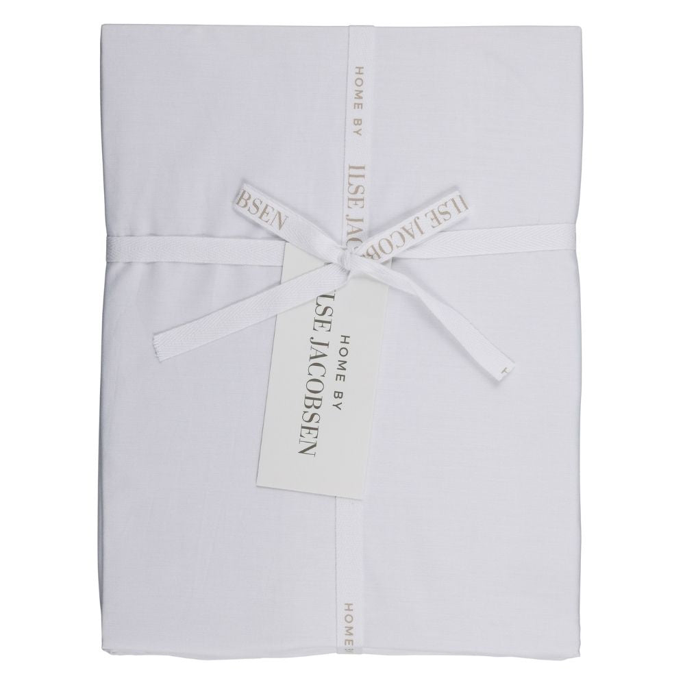 Percale Fitted sheet - White - 180x200+40 cm - Home by Ilse Jacobsen