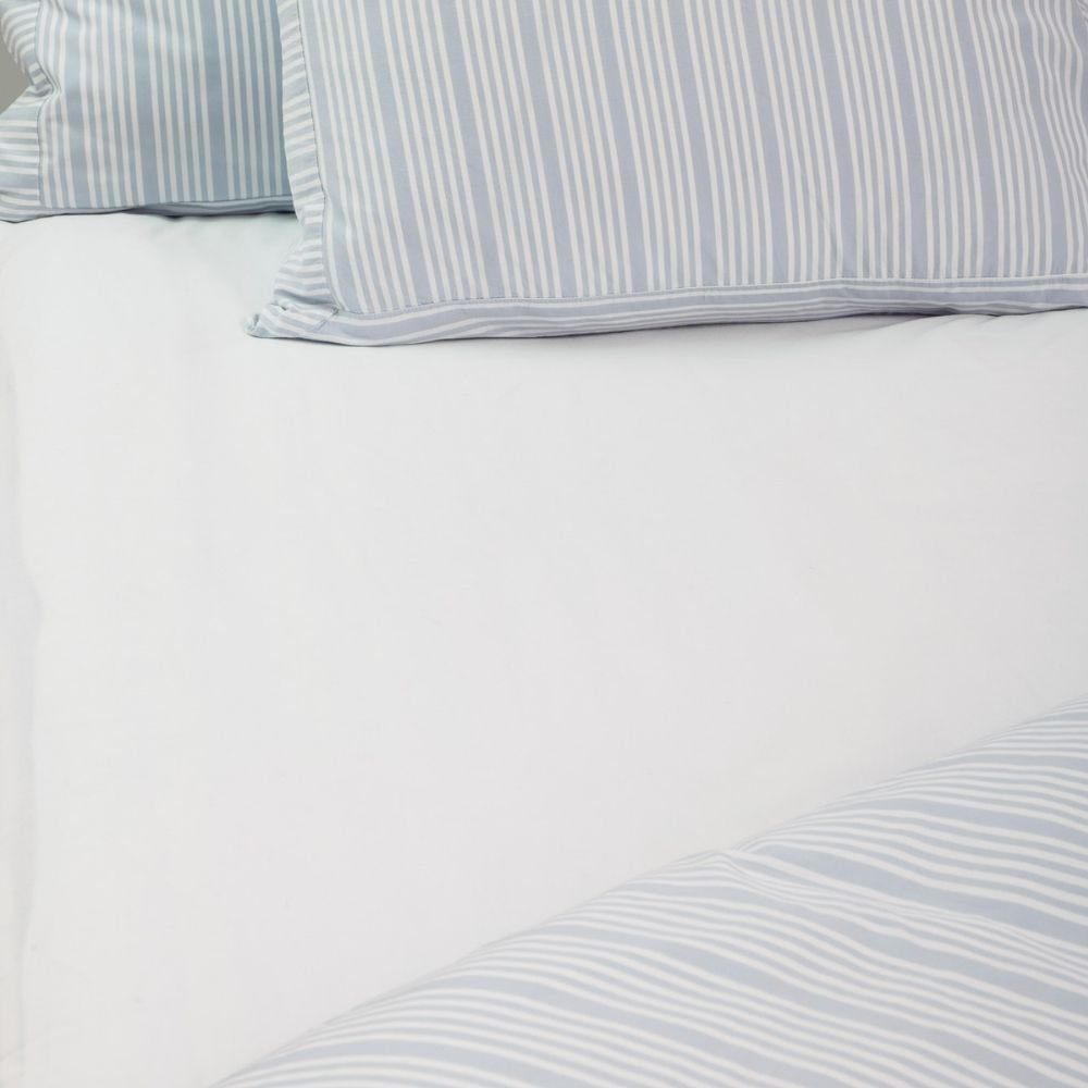 Percale Fitted sheet - White - 180x200+40 cm - Home by Ilse Jacobsen