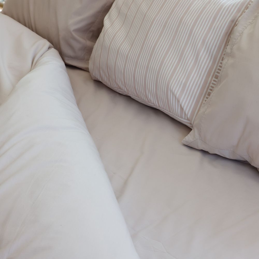 Percale Flat Sheet - Powder Rose - 240x250 - Home by Ilse Jacobsen