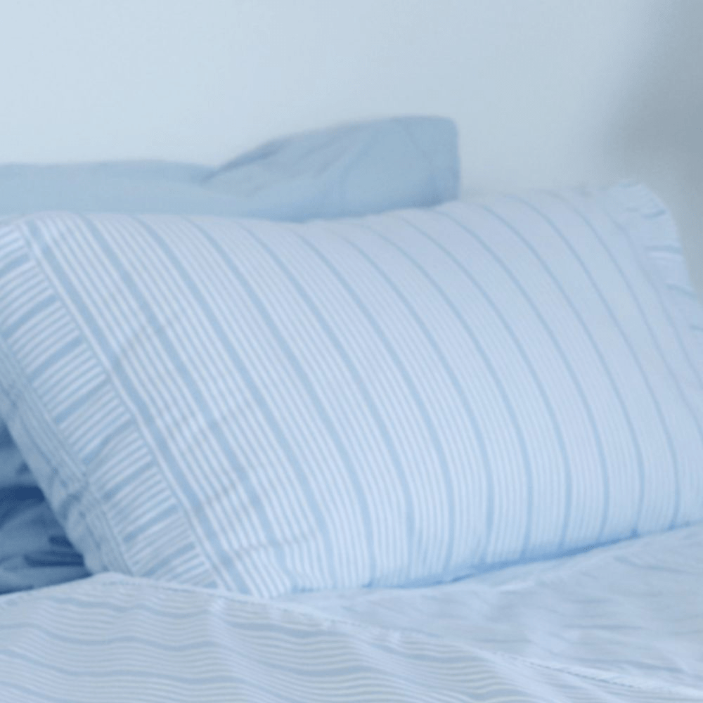 Pillow case - Powder Blue Stripes - 50x70 - Home by Ilse Jacobsen