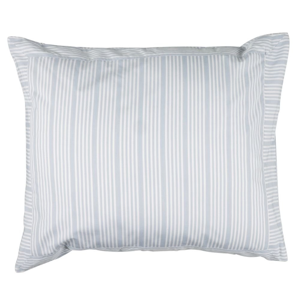 Pillow Case - Powder Blue Stripes - 65x65 - Home by Ilse Jacobsen