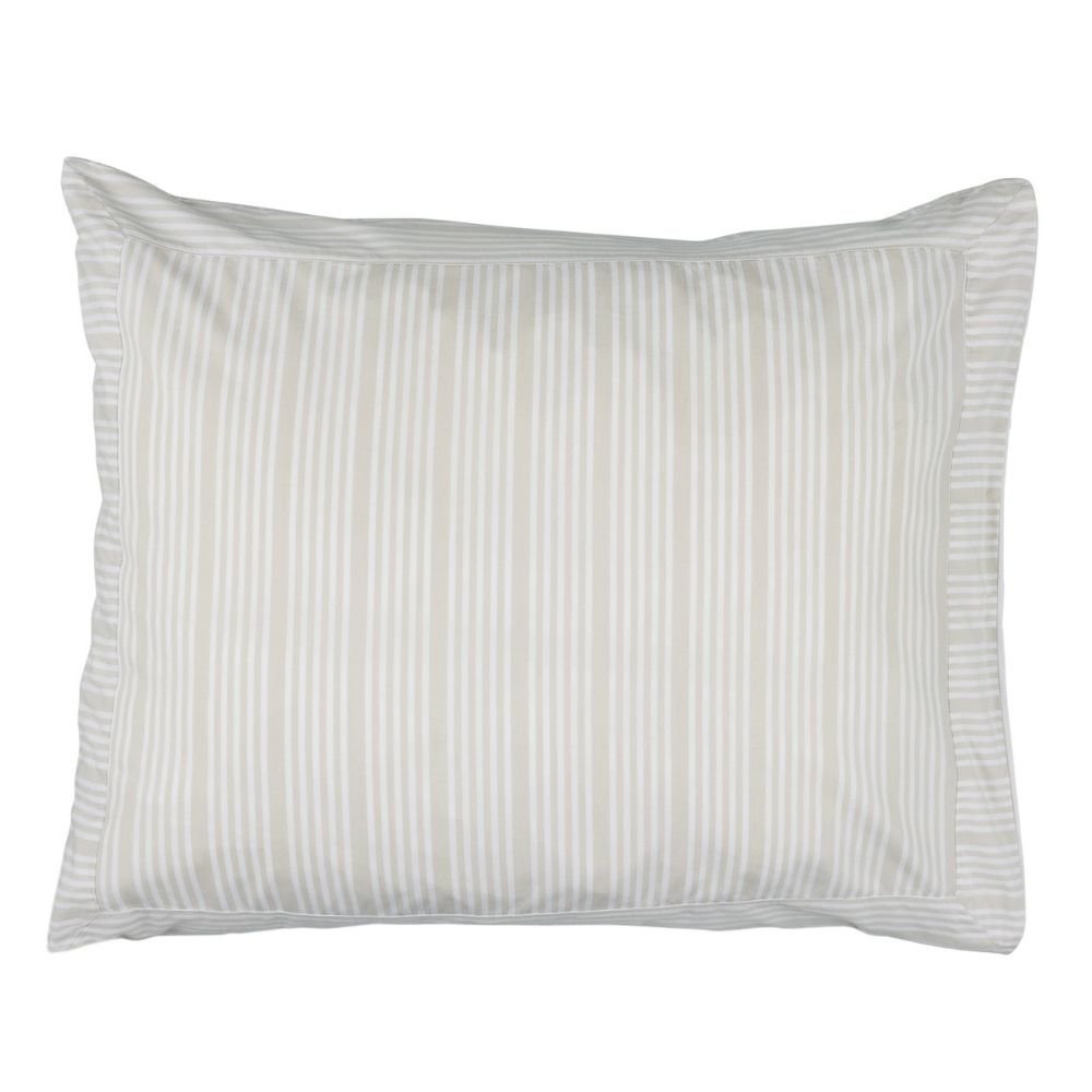 Pillow Case - Sand Beige Stripes - 65x65 - Home by Ilse Jacobsen