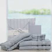 Nordic Wedding Set - Powder Blue Stripes - 140x200+63x60